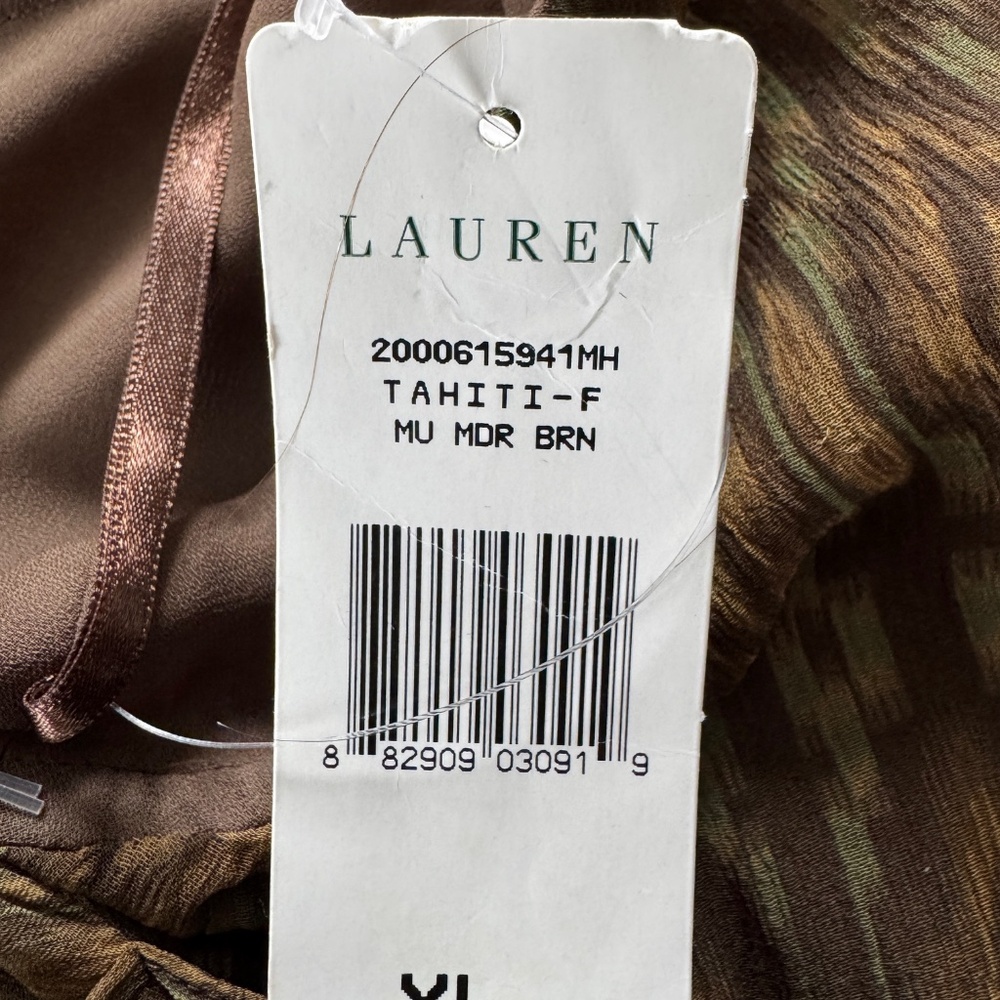 RALPH LAUREN TRIBAL Silk  Skirt - Picture 6 of 6